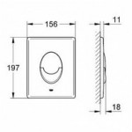 Potinkinio rėmo Grohe, mygtuko Skate Air ir klozeto Opoczno Urban Harmony Rimless su plonu lėtaeigiu dangčiu komplektas